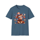 All American Cow - Unisex Softstyle T-Shirt