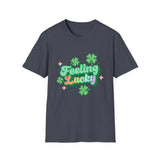 Feeling Luck St Patrick's Day Softstyle T Shirt - Funny Shirt, St Patties Shirt, Green Shirt