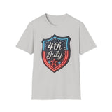 4th of July Shield - Unisex Softstyle T-Shirt