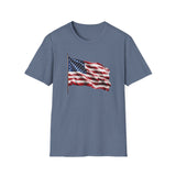 Waving Flag - Unisex Softstyle T-Shirt