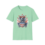 Patriotic Dachshund - Unisex Softstyle T-Shirt
