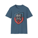 4th of July Shield - Unisex Softstyle T-Shirt