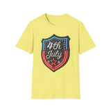 4th of July Shield - Unisex Softstyle T-Shirt