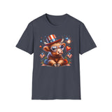 All American Cow - Unisex Softstyle T-Shirt