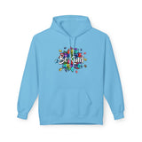Autism Be Kind - Unisex Midweight Softstyle Fleece Hoodie