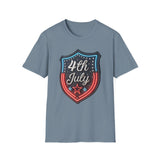 4th of July Shield - Unisex Softstyle T-Shirt