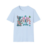 Oh For Peeps Sake Easter Softstyle T Shirt - Bunny Soft Shirt