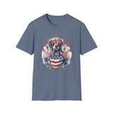 Patriotic Dachshund - Unisex Softstyle T-Shirt