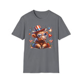 All American Cow - Unisex Softstyle T-Shirt
