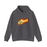 Flaming Softball Hoodie - Softball Hoodie, Softball Gift Idea, Softball Lover, Game Day, Softballer, Softball Life - Unisex Heavy Blend