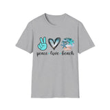 Peace Love Beach - Unisex Softstyle