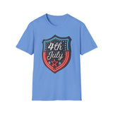 4th of July Shield - Unisex Softstyle T-Shirt