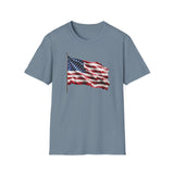 Waving Flag - Unisex Softstyle T-Shirt