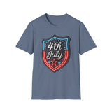 4th of July Shield - Unisex Softstyle T-Shirt