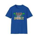 Bad And Boozy St Patrick's Day Softstyle T Shirt - Funny Shirt, St Patties Shirt, Green Shirt