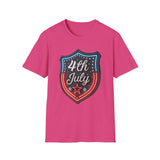 4th of July Shield - Unisex Softstyle T-Shirt