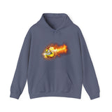 Flaming Softball Hoodie - Softball Hoodie, Softball Gift Idea, Softball Lover, Game Day, Softballer, Softball Life - Unisex Heavy Blend