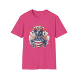 Patriotic Dachshund - Unisex Softstyle T-Shirt