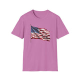 Waving Flag - Unisex Softstyle T-Shirt