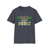 Bad And Boozy St Patrick's Day Softstyle T Shirt - Funny Shirt, St Patties Shirt, Green Shirt