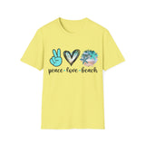 Peace Love Beach - Unisex Softstyle