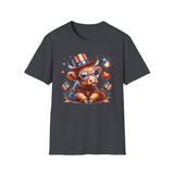 All American Cow - Unisex Softstyle T-Shirt