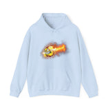 Flaming Softball Hoodie - Softball Hoodie, Softball Gift Idea, Softball Lover, Game Day, Softballer, Softball Life - Unisex Heavy Blend