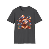 All American Cow - Unisex Softstyle T-Shirt