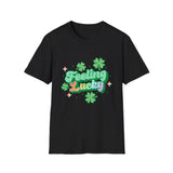 Feeling Luck St Patrick's Day Softstyle T Shirt - Funny Shirt, St Patties Shirt, Green Shirt