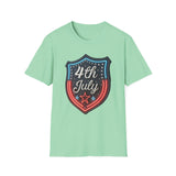 4th of July Shield - Unisex Softstyle T-Shirt