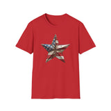 USA Flag Star - Unisex Softstyle T-Shirt