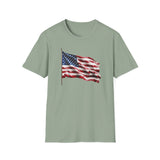 Waving Flag - Unisex Softstyle T-Shirt