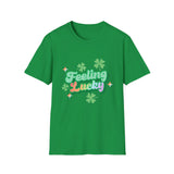 Feeling Luck St Patrick's Day Softstyle T Shirt - Funny Shirt, St Patties Shirt, Green Shirt