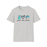 Peace Love Beach - Unisex Softstyle T-Shirt