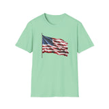 Waving Flag - Unisex Softstyle T-Shirt