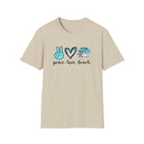 Peace Love Beach - Unisex Softstyle T-Shirt