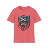 4th of July Shield - Unisex Softstyle T-Shirt