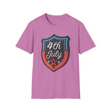 4th of July Shield - Unisex Softstyle T-Shirt