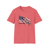 Waving Flag - Unisex Softstyle T-Shirt