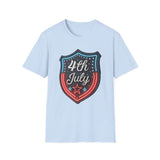 4th of July Shield - Unisex Softstyle T-Shirt