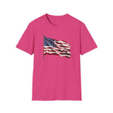 Waving Flag - Unisex Softstyle T-Shirt