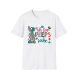 Oh For Peeps Sake Easter Softstyle T Shirt - Bunny Soft Shirt