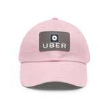 Uber Driver Twill Hat with Faux Leather Patch