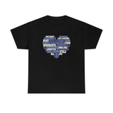Paramedic Heart Shirt - EMT EMS Medic Firefighter Ambulance Doctor Nurse RN Emergency First Responder Shirt - Heavy Cotton Unisex