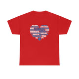 Paramedic Heart Shirt - EMT EMS Medic Firefighter Ambulance Doctor Nurse RN Emergency First Responder Shirt - Heavy Cotton Unisex