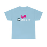 Driver Delivery T Shirt - New Logo Uber, Lyft, Both Logo - Ride Share Shirt - Short Sleeve Unisex Tees - Heavy Cotton