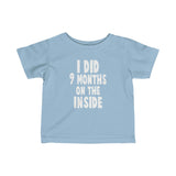 On The Inside T Shirt Wt - Baby Gift, Baby Shower, Baby Present, Baby Birthday, Pregnancy Announcement, New Mom Shirt - Infant Fine Je