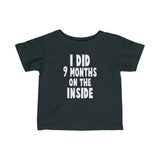 On The Inside T Shirt Wt - Baby Gift, Baby Shower, Baby Present, Baby Birthday, Pregnancy Announcement, New Mom Shirt - Infant Fine Je
