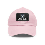 Uber Driver Twill Hat with Faux Leather Patch