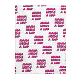 Mama Needs A Nap - Napping Blanket, Good at Naps, Nap Queen - Velveteen Plush Blanket